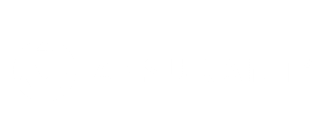Assurant insurance company logo on a black background.