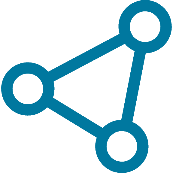 Graph icon representing data analysis and behavioral health services.
